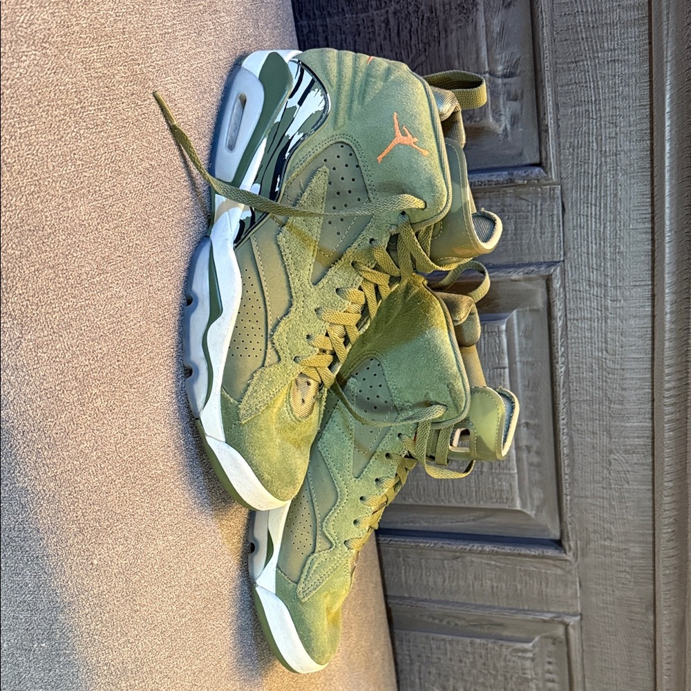 Air Jordan Green Suede Sneakers